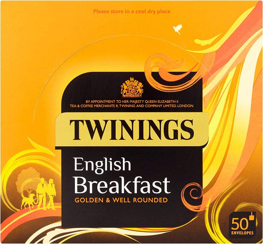 Twinings English Breakfast 50 Envelopes/Bags
