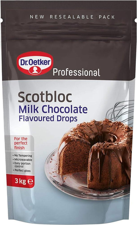 Dr Oetker Scotbloc MILK Chocolate Flavour Drops 3kg
