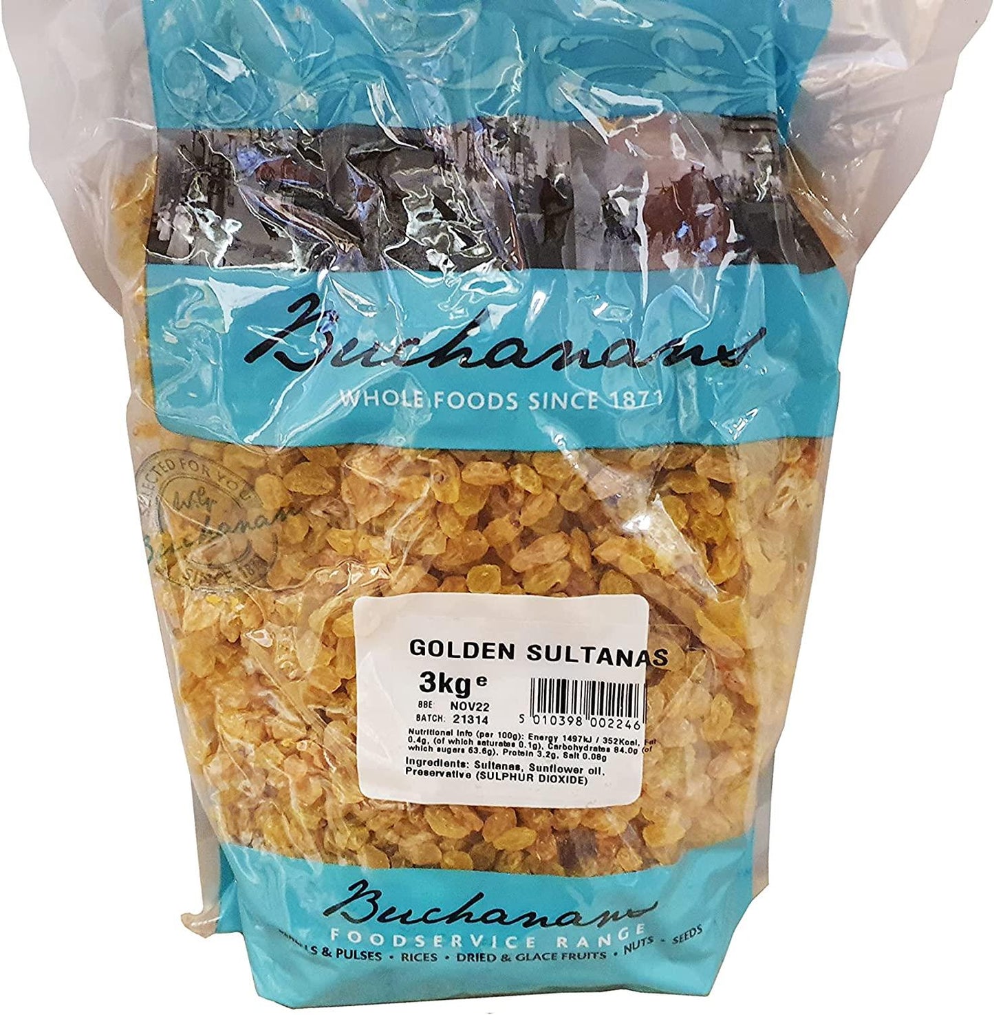 Buchanan Golden Sultanas 3kg