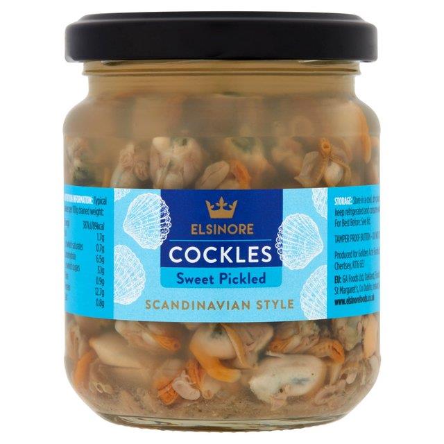 Elsinore Cooked & Pickled Cockles 200g Jar