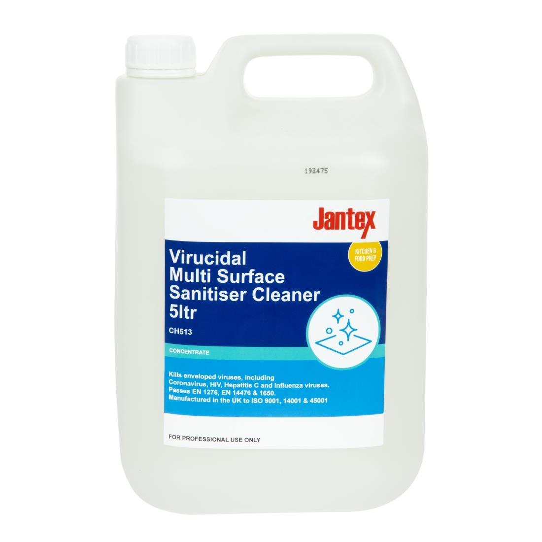 Jantex Kitchen Cleaner & Sanitiser 5ltr Bottle Dilute For Use