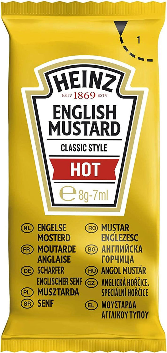 Heinz English Mustard Sachet 250 x 7ml