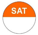 Saturday (Orange) Colour Coded Food Label 1000 x 19mm