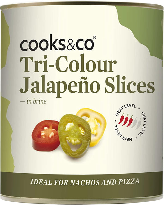 Cook's & Co Sliced Tri Colour Jalapenos 793g