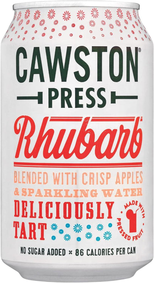 Cawston Press Rhubarb & Apple Can 24 x 330ml