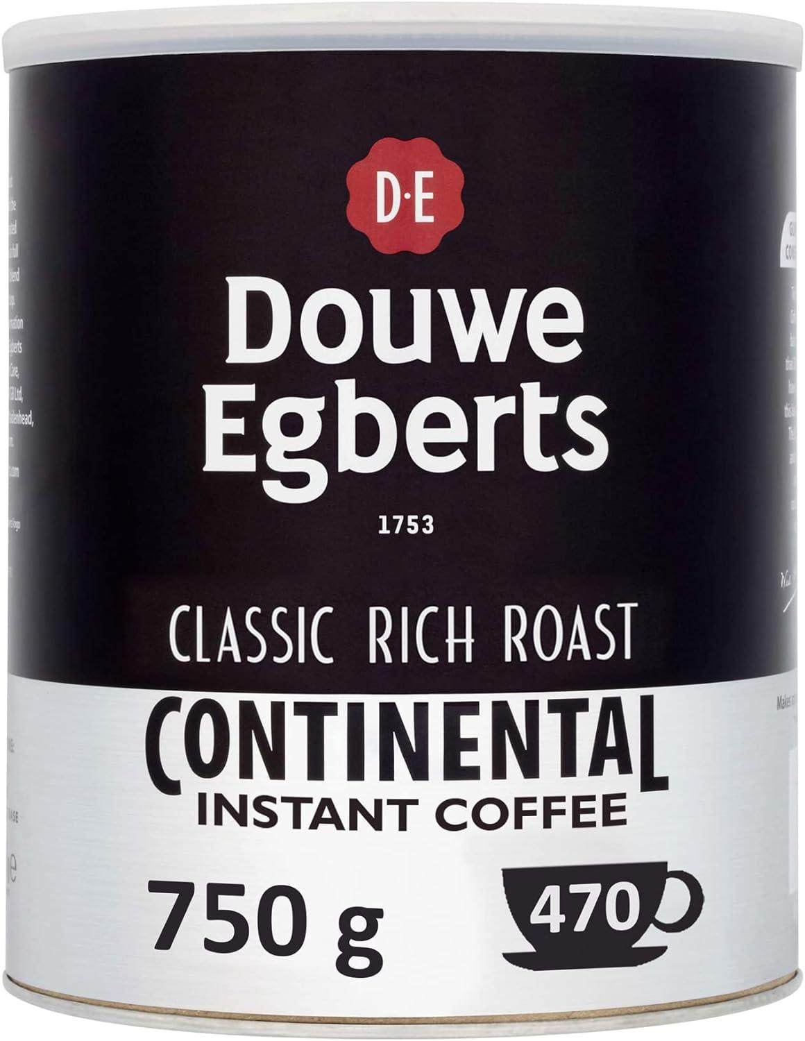 Douwe Egberts Continental Rich Roast Coffee 750g