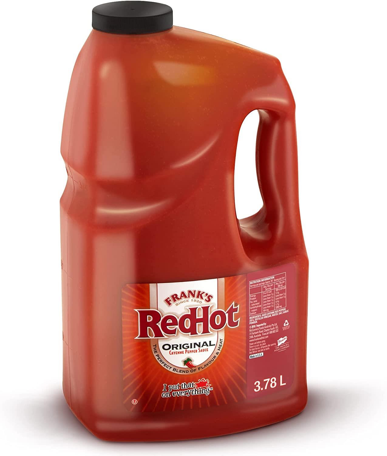 Frank's RedHot Original Cayenne Pepper Sauce 3.78Litres