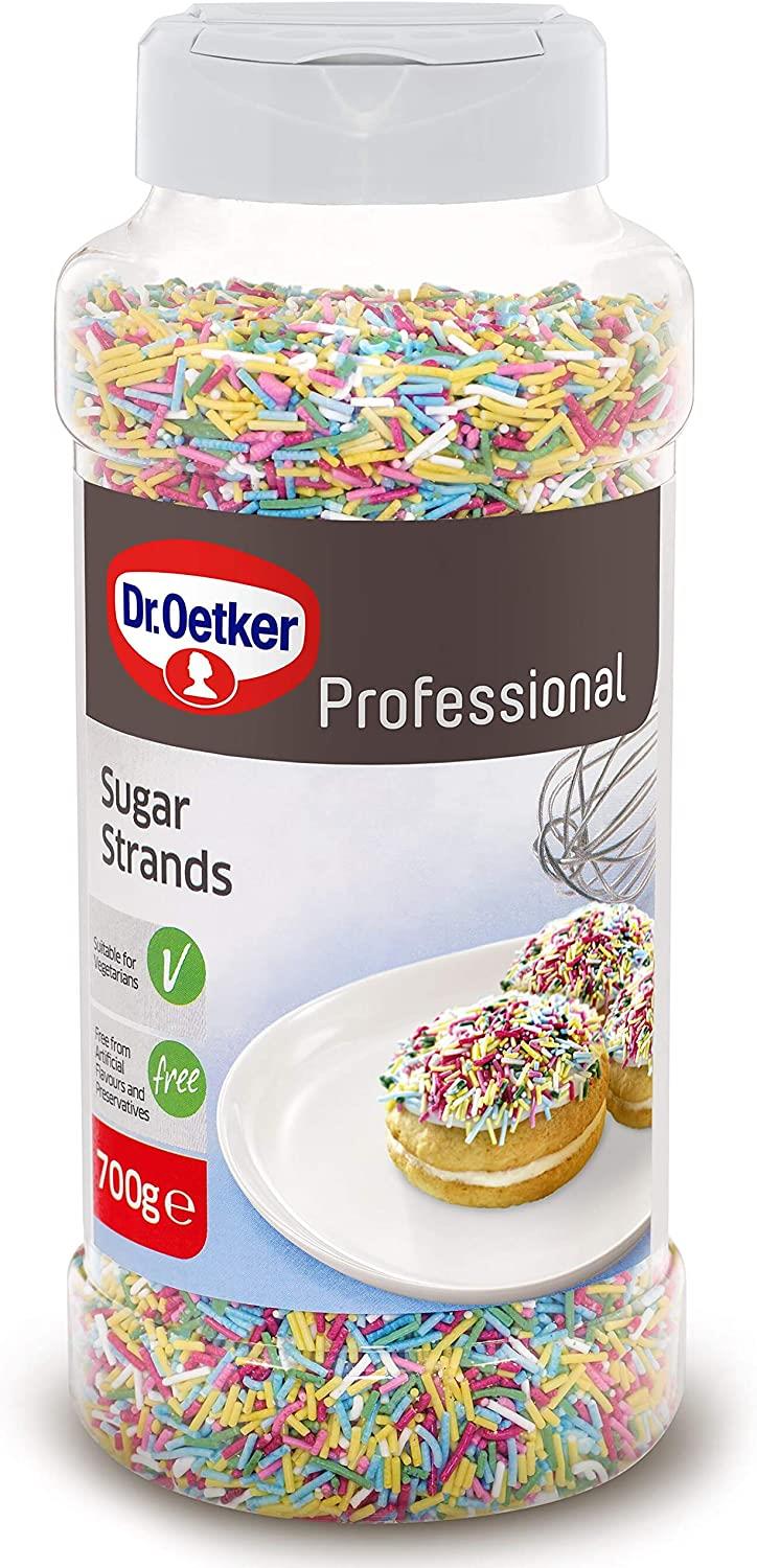 Dr. Oetker Professional Coloured Sugar Strands 700g