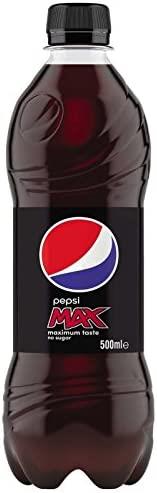 Pepsi Max Bottles (Plastic) 24 x 500ml