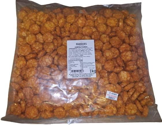 Parkers Chilli Rice Crackers 1kg Bag