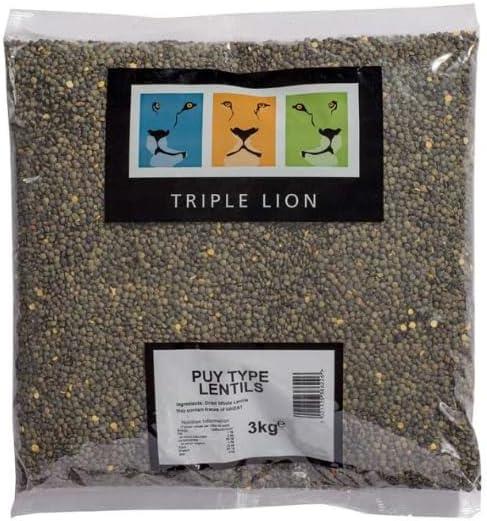 Triple Lion Puy Type Dark Speckled Lentils 3kg