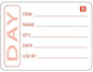 Hygiplas Dissolvable Prepared Food Labels 250 x 5cm x 7.5cm