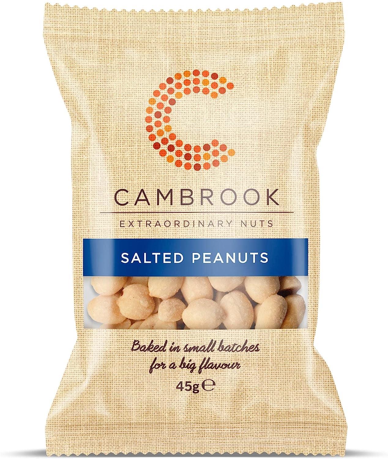 Cambrook Baked Salted Peanuts 24 x45gm
