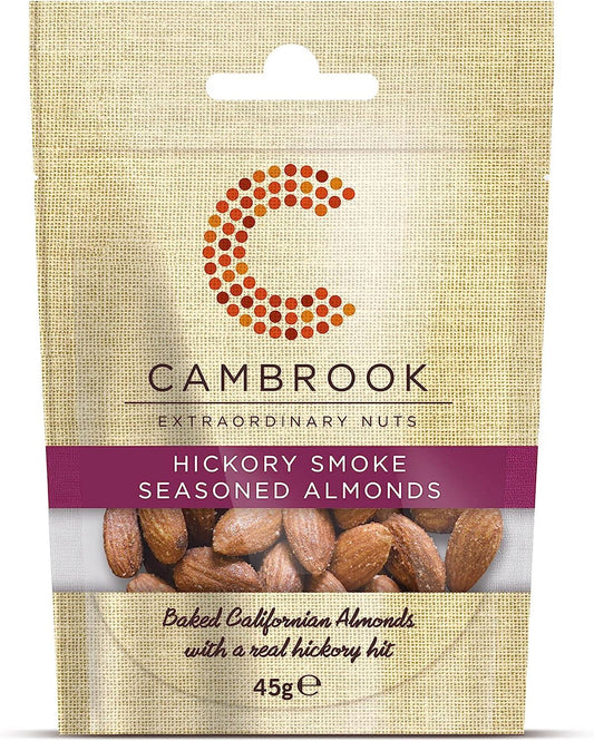Cambrook Baked Hickory Smoked Almonds 24 x 45gm