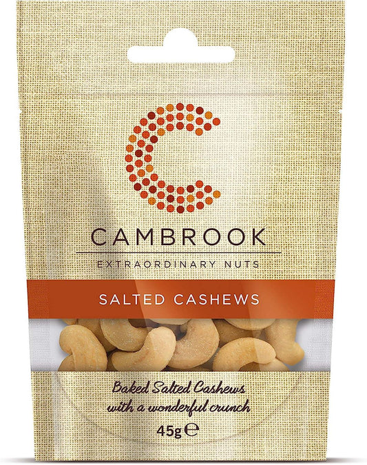 Cambrook Baked Salted Cashews 24 x 45gm