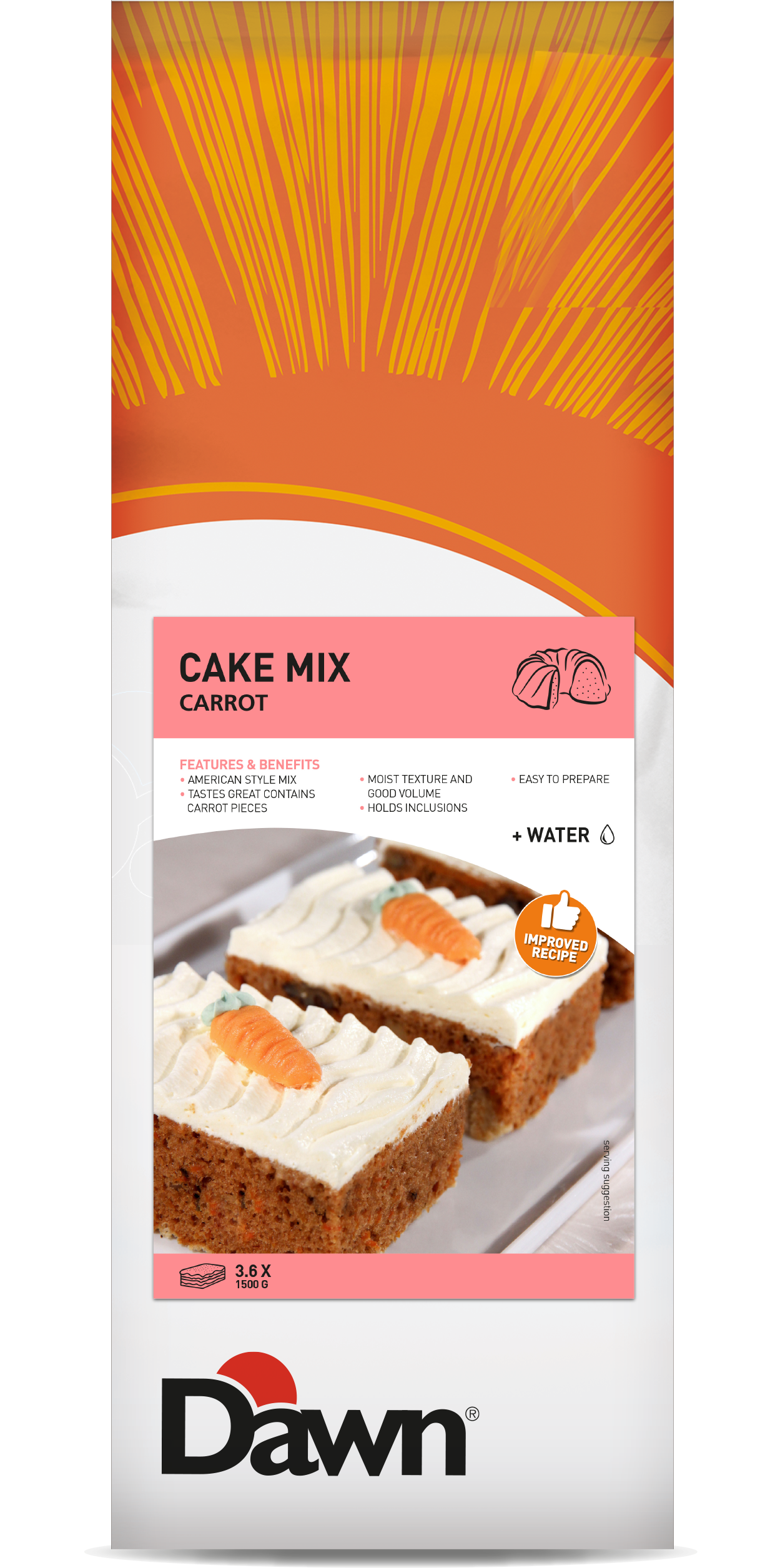 Dawn Authentic American Carrot Cake Mix 3.5kg