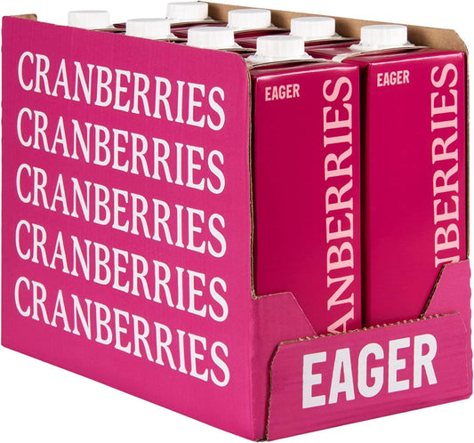 Eager Cranberry Juice 8 x 1ltr