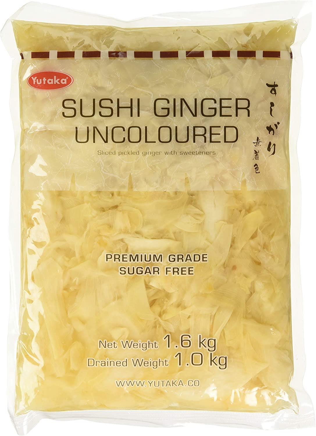Yutaka Premium Grade NON COLOURED Sushi Ginger 1.6kg