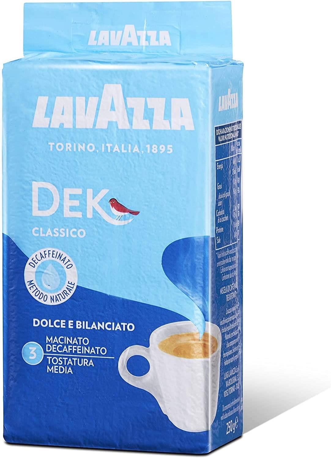 Lavazza Cafe' Decaffeninato Ground Coffee 250g