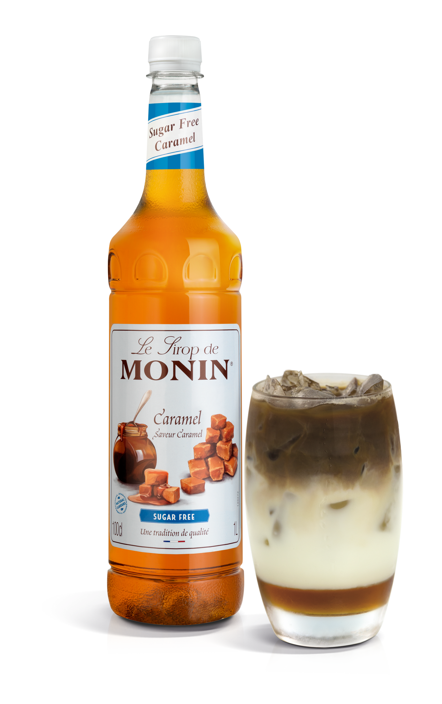 MONIN Premium Caramel Sugar Free Syrup 1L