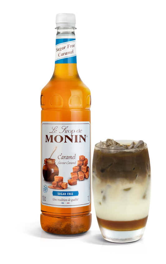 MONIN Premium Caramel Sugar Free Syrup 1L