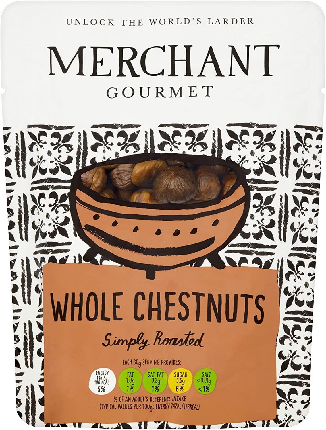 Merchant Gourmet Cooked & Peeled Chestnuts 500gm