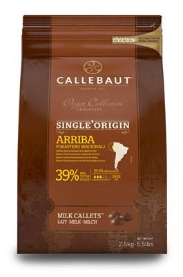 Callebaut Arriba Finest Milk Chocolate Callets 2.5k Bag