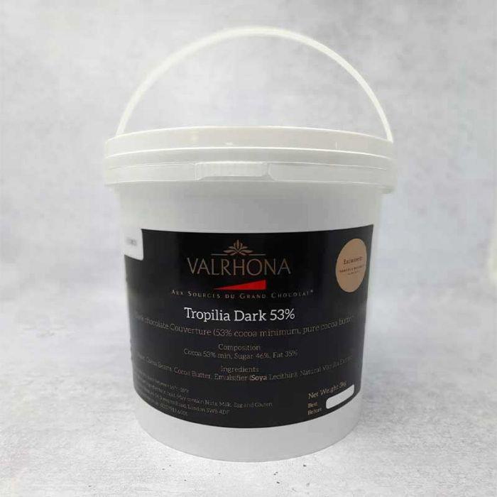 Valrhona Tropiliia Bucket Dark Chocolate 53% 3kg