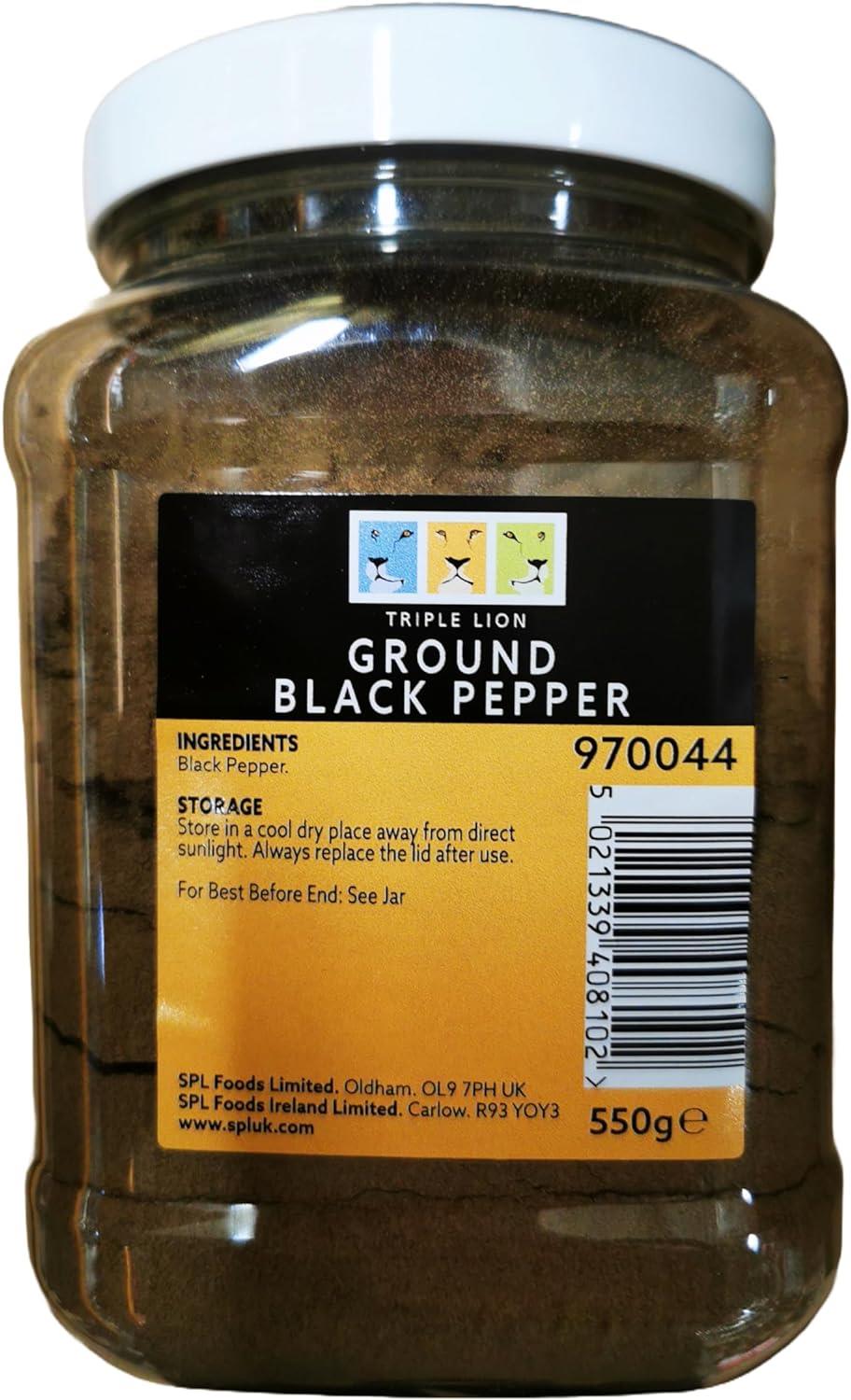 Triple Lion Ground Black Pepper 550g