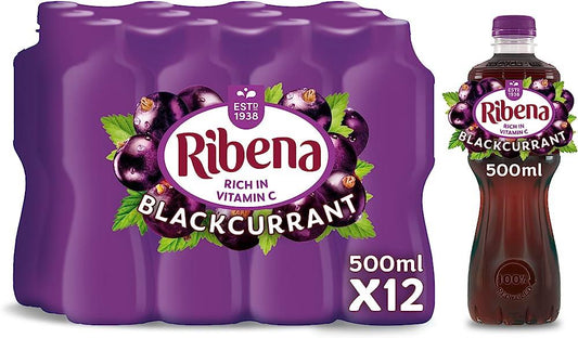Ribena Blackcurrant 12 x 500ml Bottles