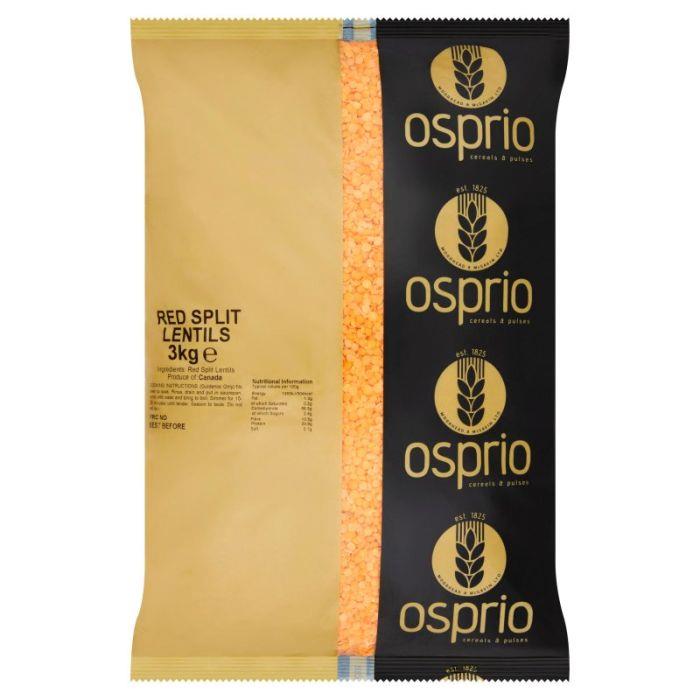 Osprio Red Split Lentils 3kg