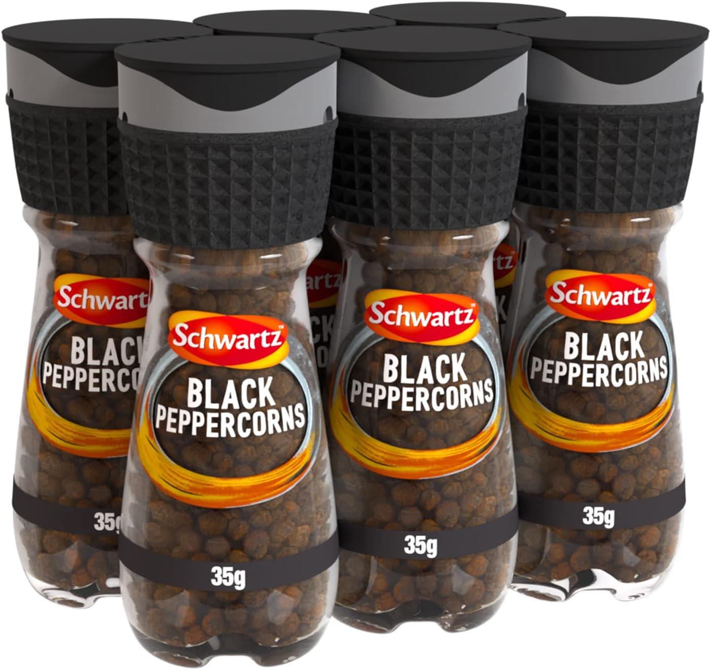 Schwartz Grinder Black Pepper 35g Pack of 6