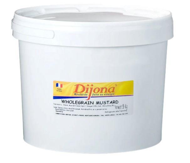 Dijona Wholegrain Mustard 5kg (White Tub)