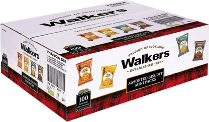Walkers Assorted Twin Pack Biscuits Box of 100 x 25g