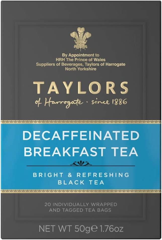 TAYLORS - Decaffeinated Breakfast Tea - 1 x 20 Bags