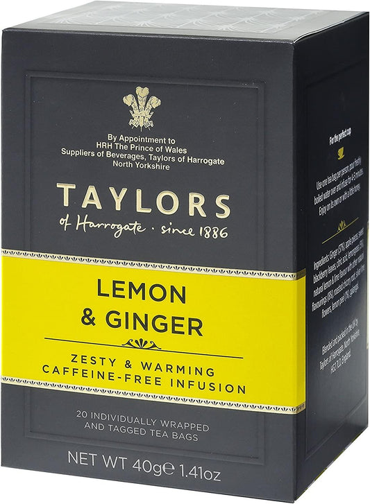 Taylors of Harrogate Lemon & Ginger Infusion Tea 20 Bags