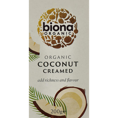 Biona Organic Creamed Coconut Block 200gm