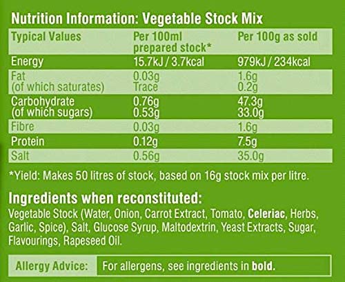 Essential Cuisine Vegetable Stock Mix 800gm / 50ltr