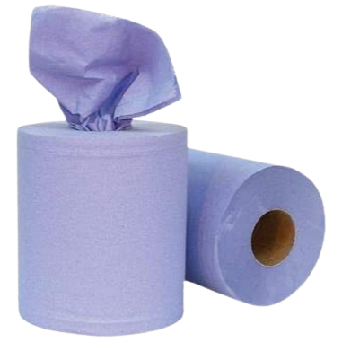 2 Ply Blue Centre Feed Rolls - Hand Towels