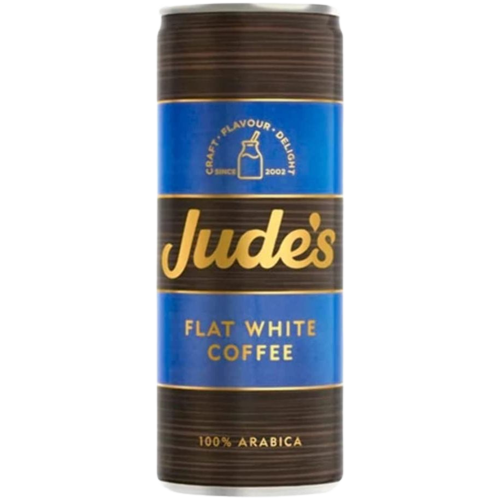 Jude's Flat White Coffee Can 12 x 250ml
