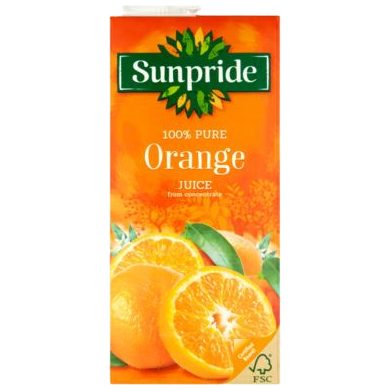 Sunpride Orange Juice 12 x 1ltr
