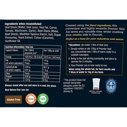 Essential Cuisine Premier Veal Jus Concentrated Base 1Kg/8Ltr