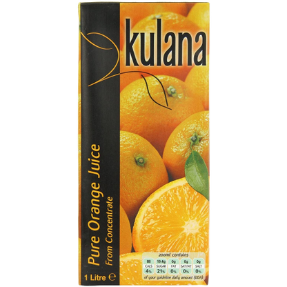 Kulana Orange Juice 12 x 1ltr