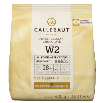 Callebaut 28% White Chocolate Callets