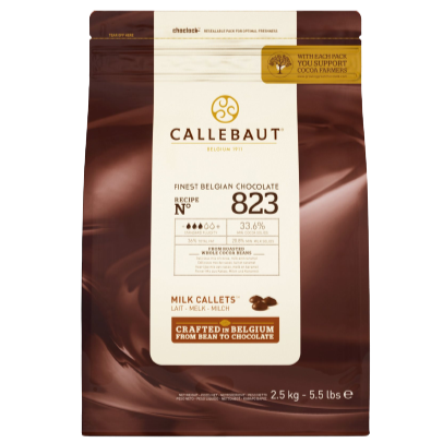 Callebaut 823 Milk 33.6% Chocolate Callets