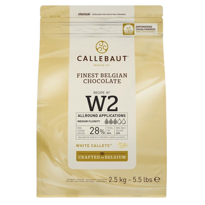 Callebaut 28% White Chocolate Callets